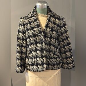 Robert Rodriguez Crop Tweed Jacket size 8